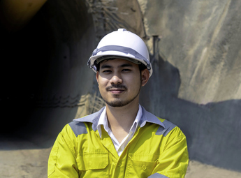 Photo de Lucas, en formation génie civil