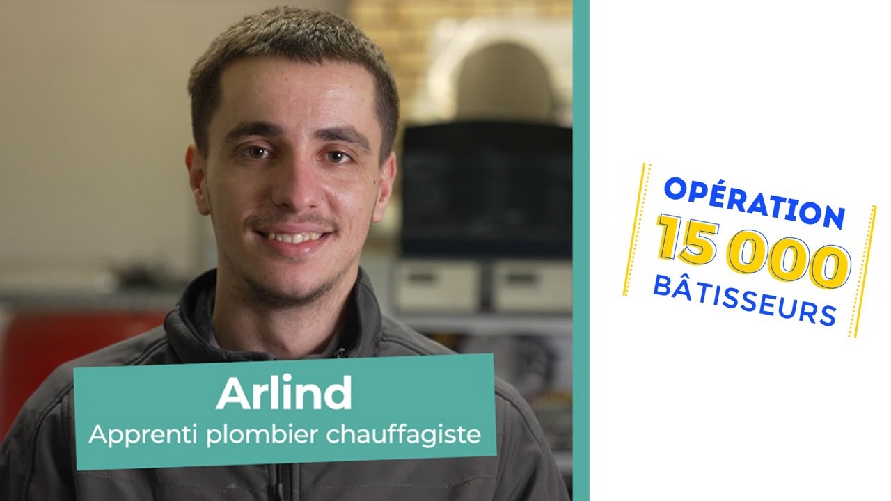 Arlind, plombier chauffagiste en apprentissage