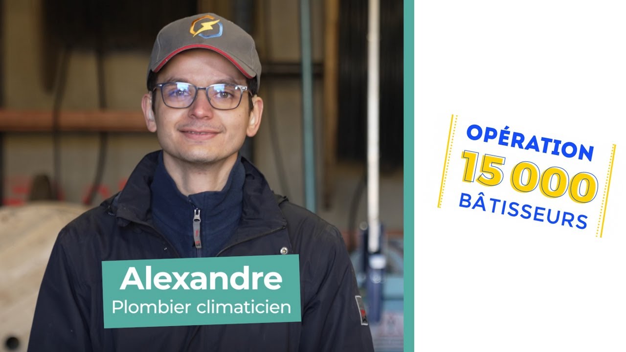 Alexandre, plombier climaticien en apprentissage