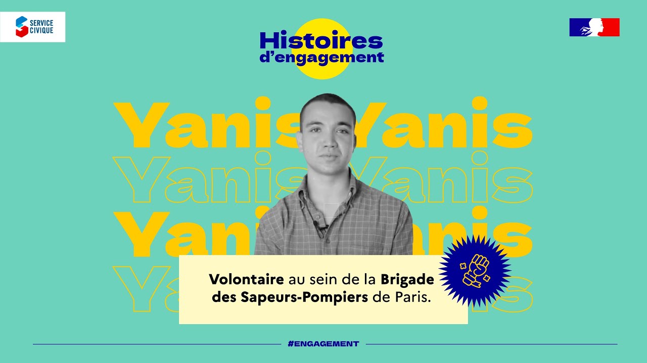 Yanis, volontaire en service civique en brigade des sapeurs-pompiers